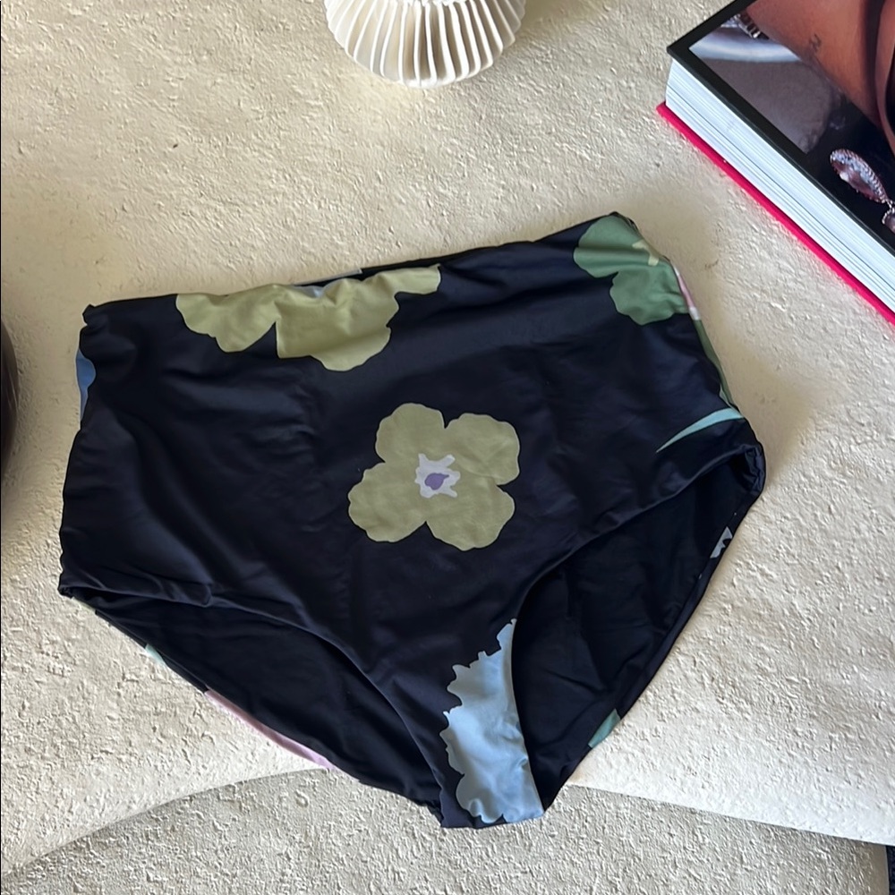 Floral High-Waisted Bikini Bottom